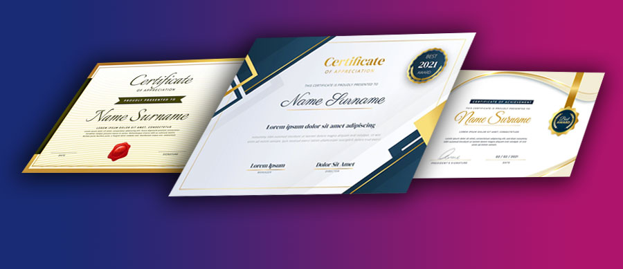 certificate design