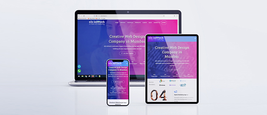 website design-e2s infotech